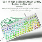 لوحة مفاتيح ألعاب AULA F3099 بإضاءة RGB و99 مفتاح وثلاثة أوضاع