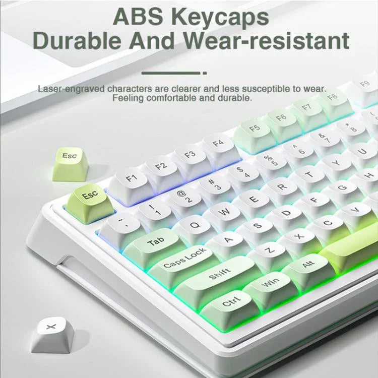 لوحة مفاتيح ألعاب AULA F3099 بإضاءة RGB و99 مفتاح وثلاثة أوضاع