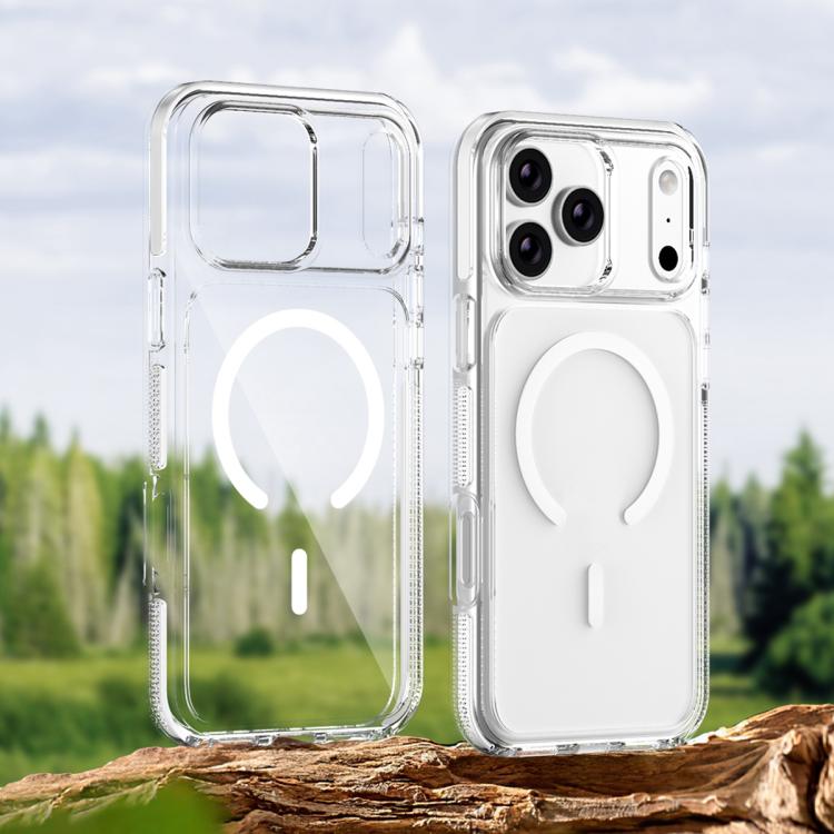 غطاء هاتف هجين من PC وTPU مع درع جليدي مغناطيسي، لجهاز iPhone 17 Pro Max، لجهاز iPhone 17 Pro، لجهاز iPhone Air