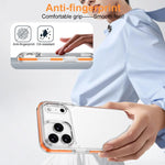 غطاء هاتف هجين من PC وTPU مع درع جليدي، لجهاز iPhone 17 Pro Max، لجهاز iPhone 17 Pro، لجهاز iPhone Air
