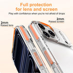 غطاء هاتف هجين من PC وTPU مع درع جليدي، لجهاز iPhone 17 Pro Max، لجهاز iPhone 17 Pro، لجهاز iPhone Air