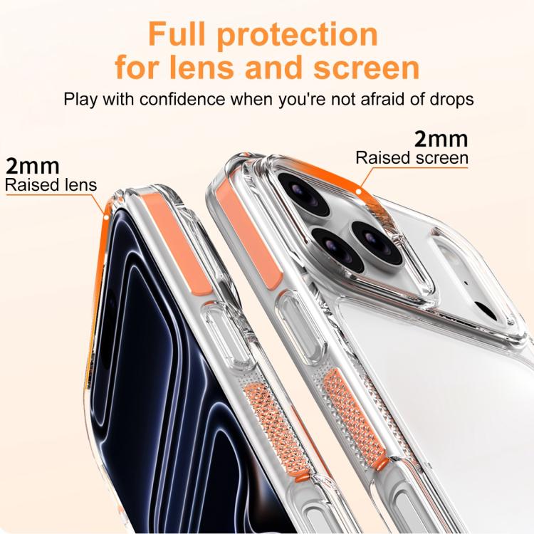 غطاء هاتف هجين من PC وTPU مع درع جليدي، لجهاز iPhone 17 Pro Max، لجهاز iPhone 17 Pro، لجهاز iPhone Air