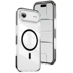 غطاء هاتف هجين من الأكريليك الشفاف مع درع كريستالي مغناطيسي وTPU، لجهاز iPhone 17 Pro Max، لجهاز iPhone 17 Pro، لجهاز iPhone 17، لجهاز iPhone Air، لجهاز iPhone 16 Pro Max، لجهاز iPhone 16 Pro