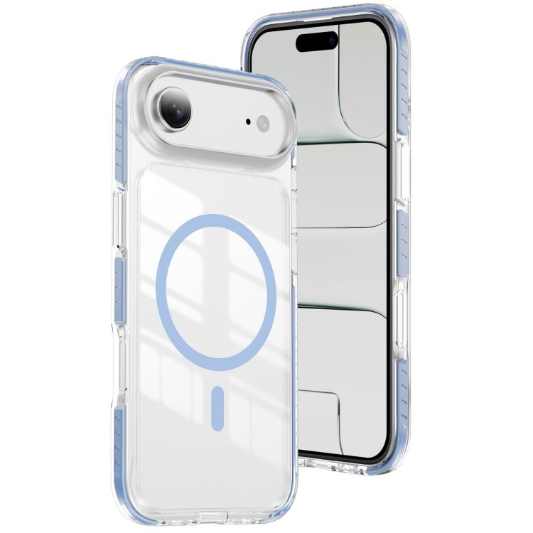 غطاء هاتف هجين من الأكريليك الشفاف مع درع كريستالي مغناطيسي وTPU، لجهاز iPhone 16 Plus، لجهاز iPhone 16، لجهاز iPhone 15 Pro Max، لجهاز iPhone 15 Pro، لجهاز iPhone 15 Plus، لجهاز iPhone 15