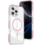 غطاء هاتف هجين من الأكريليك الشفاف مع درع كريستالي مغناطيسي وTPU، لجهاز iPhone 17 Pro Max، لجهاز iPhone 17 Pro، لجهاز iPhone 17، لجهاز iPhone Air، لجهاز iPhone 16 Pro Max، لجهاز iPhone 16 Pro