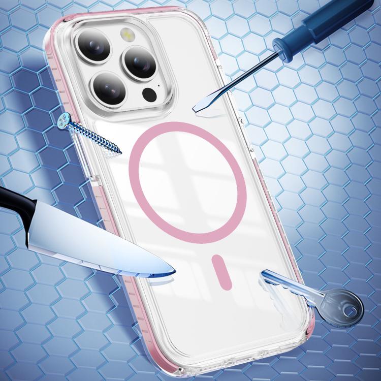 غطاء هاتف هجين من الأكريليك الشفاف مع درع كريستالي مغناطيسي وTPU، لجهاز iPhone 14 Plus، لجهاز iPhone 14 / 13، لجهاز iPhone 14 Pro، لجهاز iPhone 14 Pro Max، لجهاز iPhone 13 Pro Max، لجهاز iPhone 13 Pro