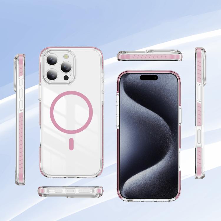 غطاء هاتف هجين من الأكريليك الشفاف مع درع كريستالي مغناطيسي وTPU، لجهاز iPhone 14 Plus، لجهاز iPhone 14 / 13، لجهاز iPhone 14 Pro، لجهاز iPhone 14 Pro Max، لجهاز iPhone 13 Pro Max، لجهاز iPhone 13 Pro