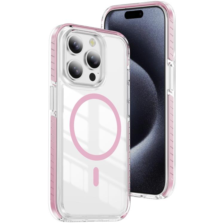 غطاء هاتف هجين من الأكريليك الشفاف مع درع كريستالي مغناطيسي وTPU، لجهاز iPhone 14 Plus، لجهاز iPhone 14 / 13، لجهاز iPhone 14 Pro، لجهاز iPhone 14 Pro Max، لجهاز iPhone 13 Pro Max، لجهاز iPhone 13 Pro