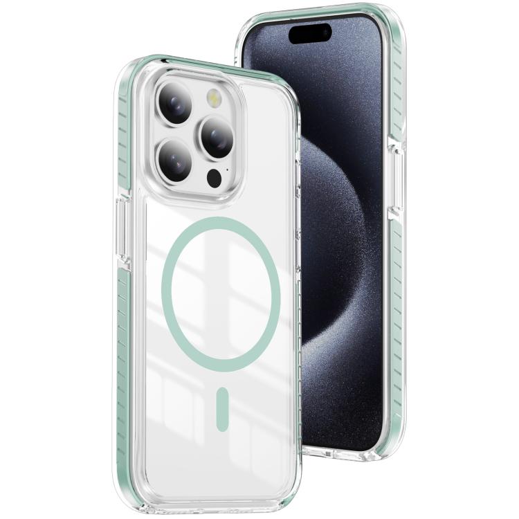 غطاء هاتف هجين من الأكريليك الشفاف مع درع كريستالي مغناطيسي وTPU، لجهاز iPhone 14 Plus، لجهاز iPhone 14 / 13، لجهاز iPhone 14 Pro، لجهاز iPhone 14 Pro Max، لجهاز iPhone 13 Pro Max، لجهاز iPhone 13 Pro