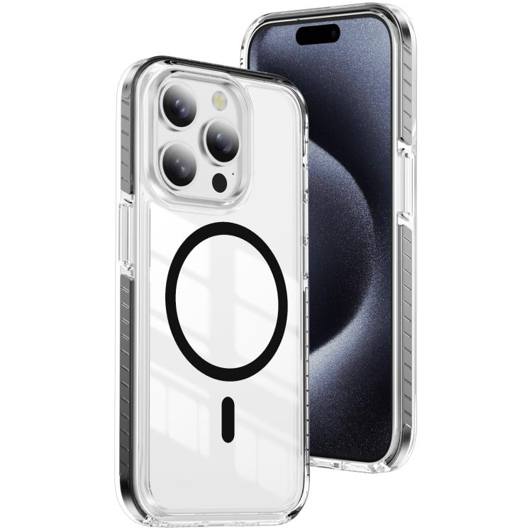 غطاء هاتف هجين من الأكريليك الشفاف مع درع كريستالي مغناطيسي وTPU، لجهاز iPhone 14 Plus، لجهاز iPhone 14 / 13، لجهاز iPhone 14 Pro، لجهاز iPhone 14 Pro Max، لجهاز iPhone 13 Pro Max، لجهاز iPhone 13 Pro