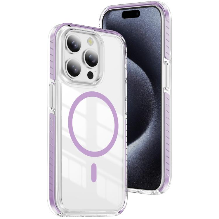 غطاء هاتف هجين من الأكريليك الشفاف مع درع كريستالي مغناطيسي وTPU، لجهاز iPhone 14 Plus، لجهاز iPhone 14 / 13، لجهاز iPhone 14 Pro، لجهاز iPhone 14 Pro Max، لجهاز iPhone 13 Pro Max، لجهاز iPhone 13 Pro
