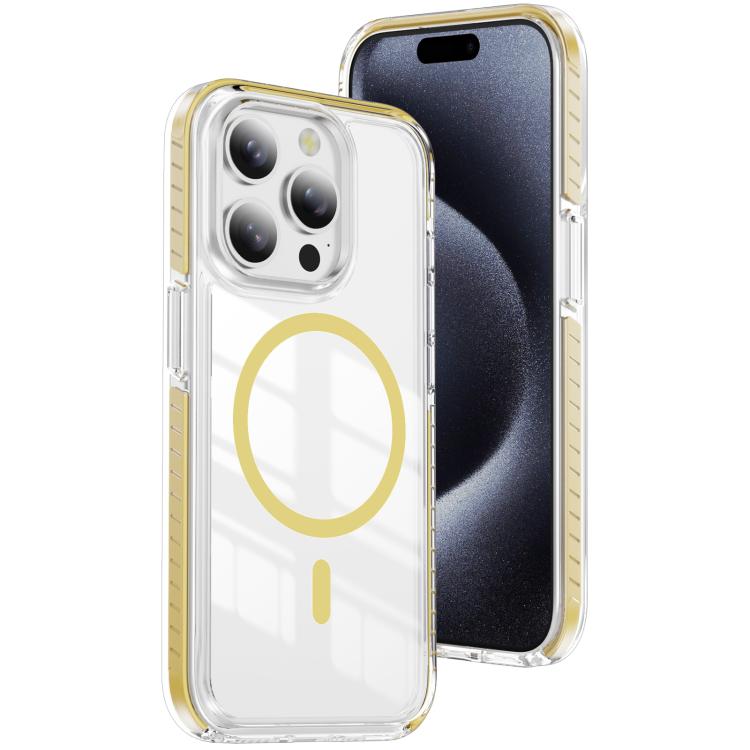 غطاء هاتف هجين من الأكريليك الشفاف مع درع كريستالي مغناطيسي وTPU، لجهاز iPhone 14 Plus، لجهاز iPhone 14 / 13، لجهاز iPhone 14 Pro، لجهاز iPhone 14 Pro Max، لجهاز iPhone 13 Pro Max، لجهاز iPhone 13 Pro