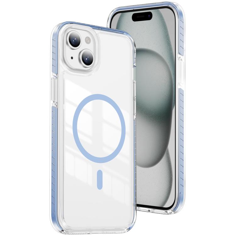 غطاء هاتف هجين من الأكريليك الشفاف مع درع كريستالي مغناطيسي وTPU، لجهاز iPhone 16 Plus، لجهاز iPhone 16، لجهاز iPhone 15 Pro Max، لجهاز iPhone 15 Pro، لجهاز iPhone 15 Plus، لجهاز iPhone 15