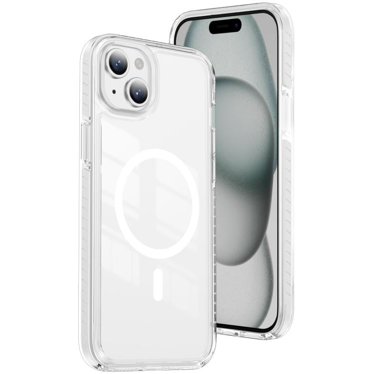 غطاء هاتف هجين من الأكريليك الشفاف مع درع كريستالي مغناطيسي وTPU، لجهاز iPhone 14 Plus، لجهاز iPhone 14 / 13، لجهاز iPhone 14 Pro، لجهاز iPhone 14 Pro Max، لجهاز iPhone 13 Pro Max، لجهاز iPhone 13 Pro
