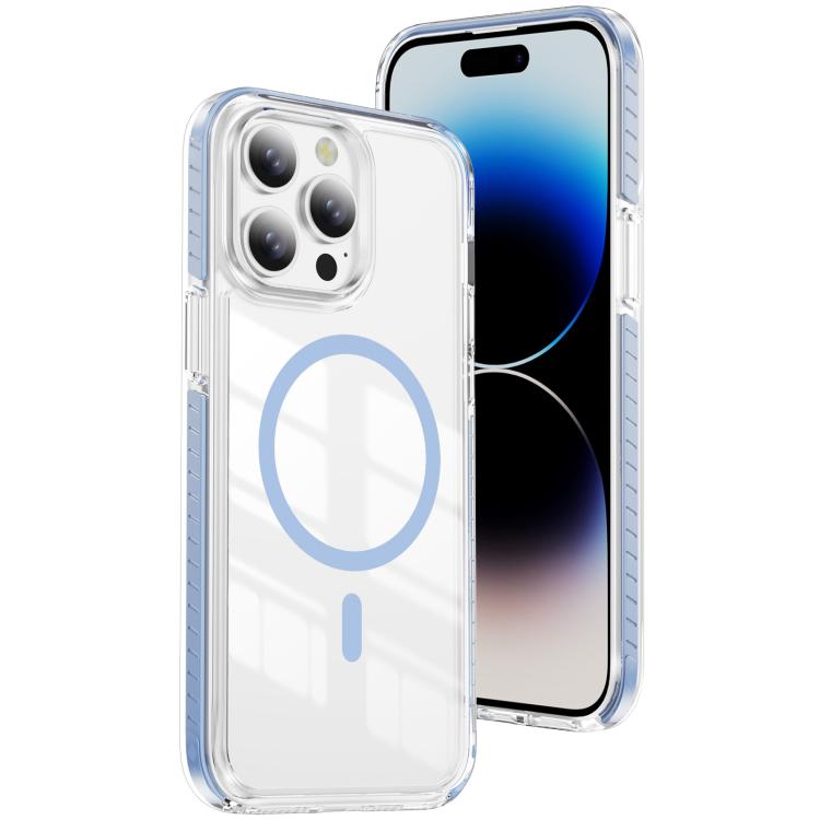 غطاء هاتف هجين من الأكريليك الشفاف مع درع كريستالي مغناطيسي وTPU، لجهاز iPhone 14 Plus، لجهاز iPhone 14 / 13، لجهاز iPhone 14 Pro، لجهاز iPhone 14 Pro Max، لجهاز iPhone 13 Pro Max، لجهاز iPhone 13 Pro
