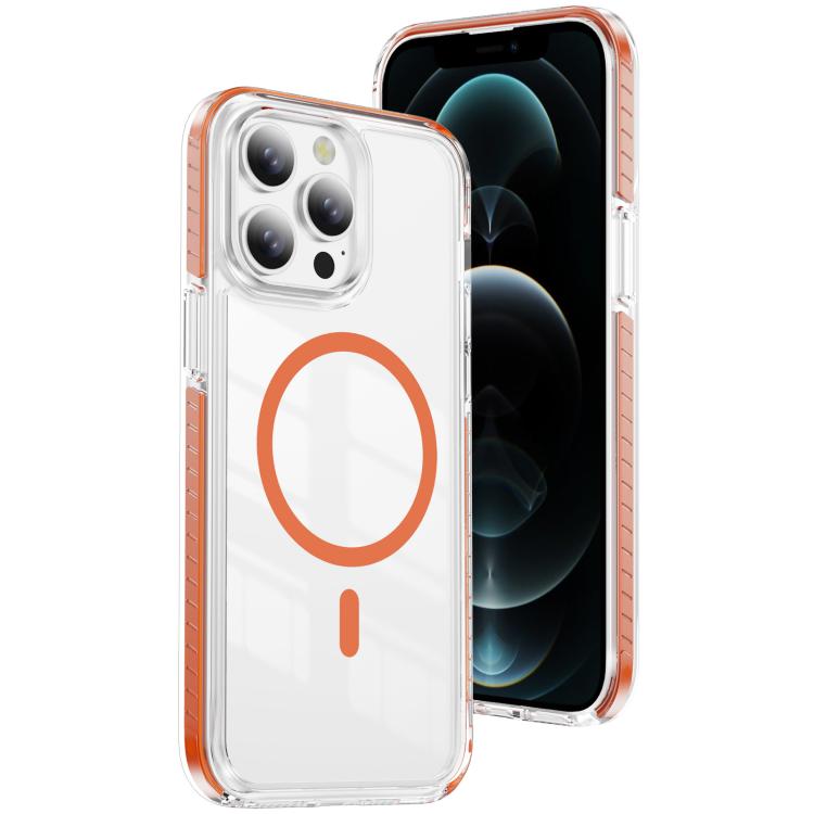 حافظة هاتف هجينة شفافة من الأكريليك مع درع كريستالي مغناطيسي TPU، لهاتف iPhone 12 / 12 Pro، لهاتف iPhone 12 Pro Max