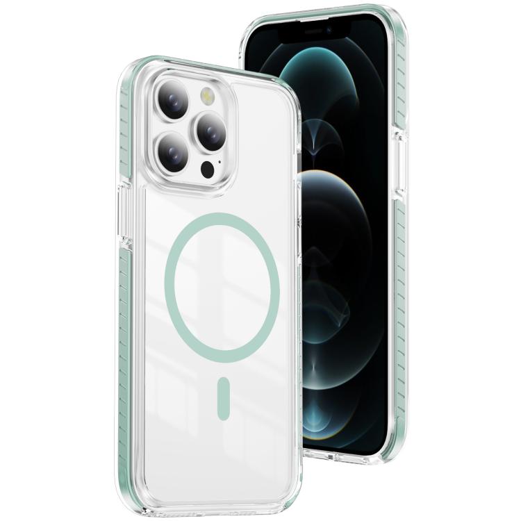حافظة هاتف هجينة شفافة من الأكريليك مع درع كريستالي مغناطيسي TPU، لهاتف iPhone 12 / 12 Pro، لهاتف iPhone 12 Pro Max