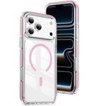 غطاء هاتف هجين من الأكريليك الشفاف مع درع كريستالي مغناطيسي وTPU، لجهاز iPhone 17 Pro Max، لجهاز iPhone 17 Pro، لجهاز iPhone 17، لجهاز iPhone Air، لجهاز iPhone 16 Pro Max، لجهاز iPhone 16 Pro
