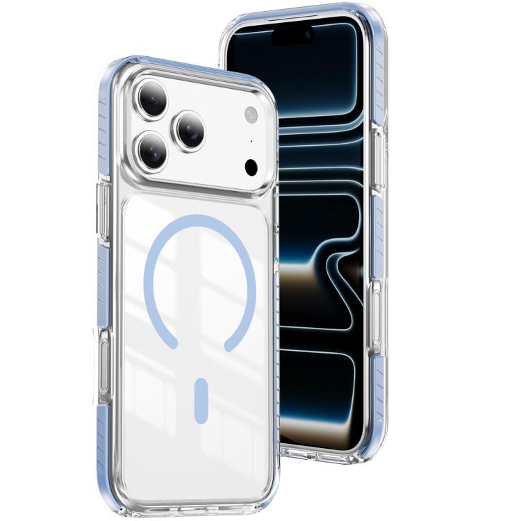 غطاء هاتف هجين من الأكريليك الشفاف مع درع كريستالي مغناطيسي وTPU، لجهاز iPhone 17 Pro Max، لجهاز iPhone 17 Pro، لجهاز iPhone 17، لجهاز iPhone Air، لجهاز iPhone 16 Pro Max، لجهاز iPhone 16 Pro