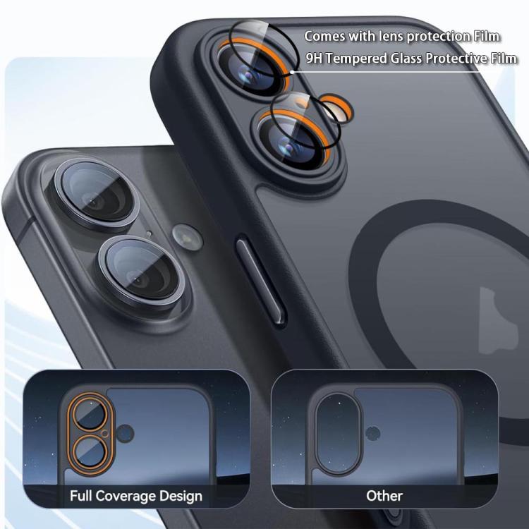 غطاء هاتف مغناطيسي مطفي بملمس يشبه الجلد من XDcase مع فيلم عدسة، لجهاز iPhone 17 Pro Max، لجهاز iPhone 17 Pro، لجهاز iPhone 17، لجهاز iPhone Air