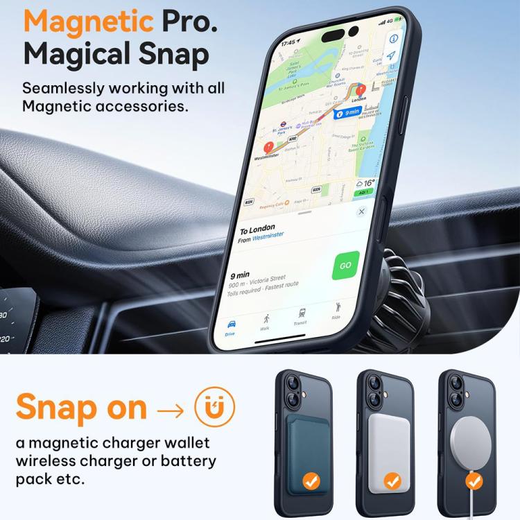 غطاء هاتف مغناطيسي مطفي بملمس يشبه الجلد من XDcase مع فيلم عدسة، لجهاز iPhone 17 Pro Max، لجهاز iPhone 17 Pro، لجهاز iPhone 17، لجهاز iPhone Air