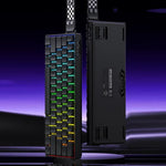 لوحة مفاتيح ميكانيكية ألعاب لاسلكية AULA MINI60 HE Pro بإضاءة RGB و61 مفتاح