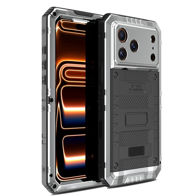 غطاء هاتف من السيليكون الهجين المعدني مقاوم لأربعة أنواع من الأضرار، لهواتف iPhone 17 Pro Max، iPhone 17 Pro، iPhone 17، iPhone Air