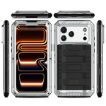 غطاء هاتف من السيليكون الهجين المعدني مقاوم لأربعة أنواع من الأضرار، لهواتف iPhone 17 Pro Max، iPhone 17 Pro، iPhone 17، iPhone Air