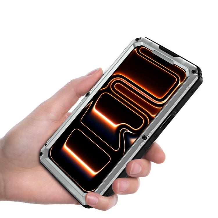 غطاء هاتف من السيليكون الهجين المعدني مقاوم لأربعة أنواع من الأضرار، لهواتف iPhone 17 Pro Max، iPhone 17 Pro، iPhone 17، iPhone Air