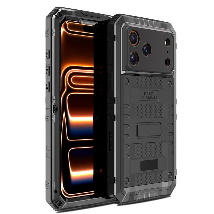 غطاء هاتف من السيليكون الهجين المعدني مقاوم لأربعة أنواع من الأضرار، لهواتف iPhone 17 Pro Max، iPhone 17 Pro، iPhone 17، iPhone Air
