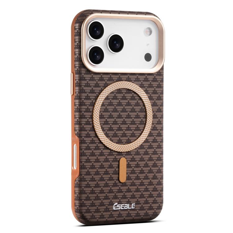 غطاء هاتف مغناطيسي بعدسة معدنية بدرع مثلثي من ESEBLE L3، لهواتف iPhone 17 Pro Max، iPhone 17 Pro