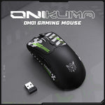 فأرة ألعاب ONIKUMA DM01 بدقة 12800 DPI بثلاثة أوضاع 2.4 جيجاهرتز + بلوتوث + سلكي، DM01