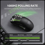 فأرة ألعاب ONIKUMA DM01 بدقة 12800 DPI بثلاثة أوضاع 2.4 جيجاهرتز + بلوتوث + سلكي، DM01