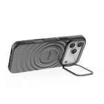 غطاء هاتف TPU مغناطيسي بنقشة موجة من BIBERCAS، لهاتف iPhone 17 Pro Max