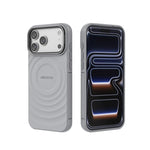 غطاء هاتف TPU مغناطيسي بنقشة موجة من BIBERCAS، لهاتف iPhone 17 Pro Max