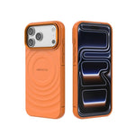 غطاء هاتف TPU مغناطيسي بنقشة موجة من BIBERCAS، لهاتف iPhone 17 Pro Max