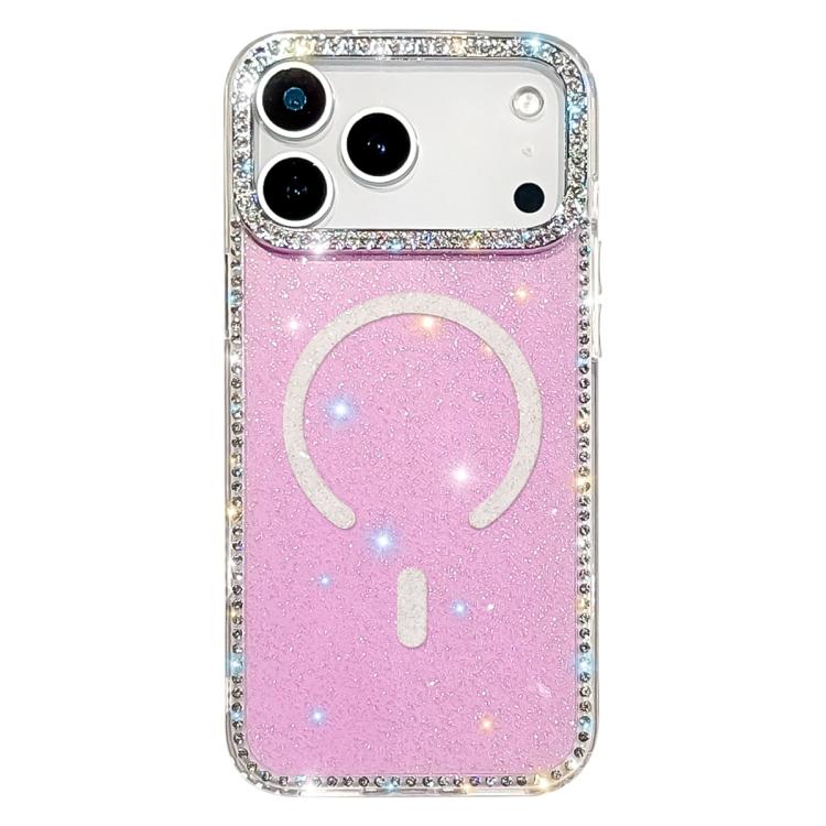 غطاء هاتف مغناطيسي هجين من TPU وPC مع تقنية IMD مزدوج الوجه مرصع بأحجار الراين، لهواتف iPhone 17 Pro Max، iPhone 17 Pro، iPhone 17، iPhone Air، iPhone 16 Pro Max، iPhone 16 Pro، iPhone 16 Plus، iPhone 16