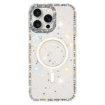 غطاء هاتف مغناطيسي هجين من TPU وPC مع تقنية IMD مزدوج الوجه مرصع بأحجار الراين، لهواتف iPhone 15 Pro Max، iPhone 15 Pro، iPhone 15، iPhone 14، iPhone 14 Pro، iPhone 14 Pro Max، iPhone 13 Pro Max، iPhone 13 Pro