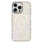 غطاء هاتف مغناطيسي هجين من TPU وPC مع تقنية IMD مزدوج الوجه مرصع بأحجار الراين، لهواتف iPhone 15 Pro Max، iPhone 15 Pro، iPhone 15، iPhone 14، iPhone 14 Pro، iPhone 14 Pro Max، iPhone 13 Pro Max، iPhone 13 Pro