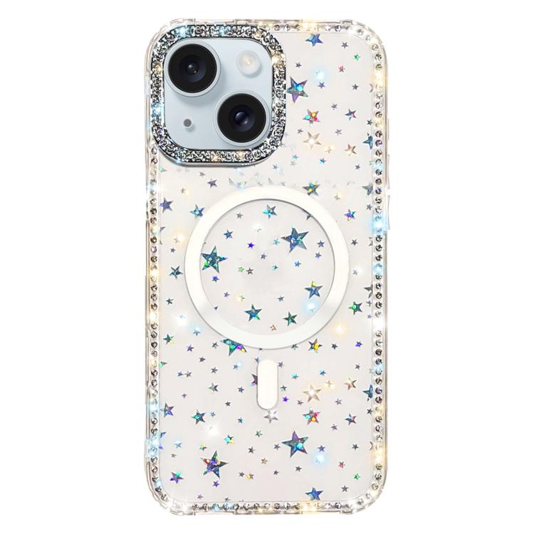 غطاء هاتف مغناطيسي هجين من TPU وPC مع تقنية IMD مزدوج الوجه مرصع بأحجار الراين، لهواتف iPhone 15 Pro Max، iPhone 15 Pro، iPhone 15، iPhone 14، iPhone 14 Pro، iPhone 14 Pro Max، iPhone 13 Pro Max، iPhone 13 Pro