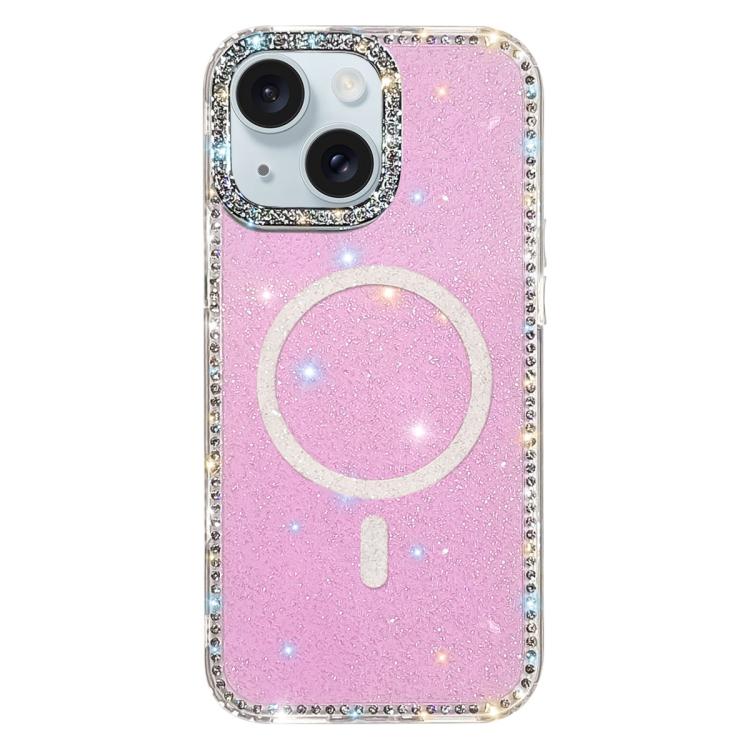 غطاء هاتف مغناطيسي هجين من TPU وPC مع تقنية IMD مزدوج الوجه مرصع بأحجار الراين، لهواتف iPhone 15 Pro Max، iPhone 15 Pro، iPhone 15، iPhone 14، iPhone 14 Pro، iPhone 14 Pro Max، iPhone 13 Pro Max، iPhone 13 Pro