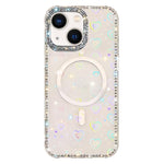 غطاء هاتف مغناطيسي هجين من TPU وPC مع تقنية IMD مزدوج الوجه مرصع بأحجار الراين، لهواتف iPhone 15 Pro Max، iPhone 15 Pro، iPhone 15، iPhone 14، iPhone 14 Pro، iPhone 14 Pro Max، iPhone 13 Pro Max، iPhone 13 Pro