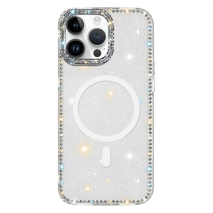 غطاء هاتف مغناطيسي هجين من TPU وPC مع تقنية IMD مزدوج الوجه مرصع بأحجار الراين، لهواتف iPhone 15 Pro Max، iPhone 15 Pro، iPhone 15، iPhone 14، iPhone 14 Pro، iPhone 14 Pro Max، iPhone 13 Pro Max، iPhone 13 Pro