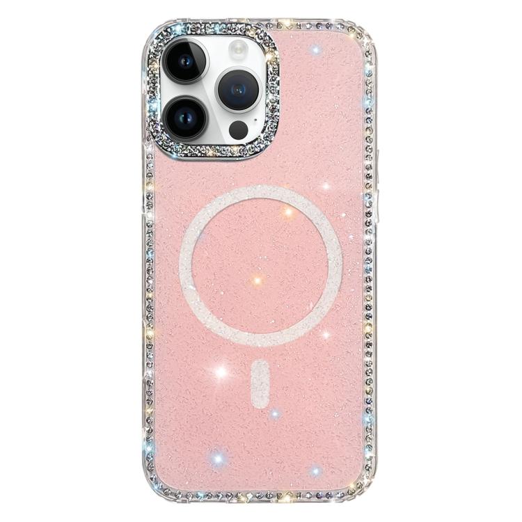 غطاء هاتف مغناطيسي هجين من TPU وPC مع تقنية IMD مزدوج الوجه مرصع بأحجار الراين، لهواتف iPhone 15 Pro Max، iPhone 15 Pro، iPhone 15، iPhone 14، iPhone 14 Pro، iPhone 14 Pro Max، iPhone 13 Pro Max، iPhone 13 Pro