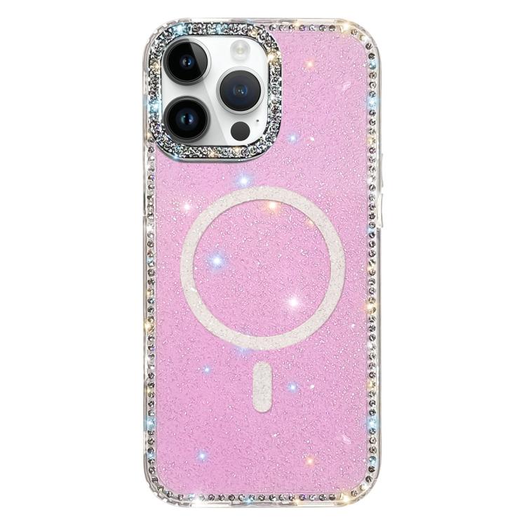غطاء هاتف مغناطيسي هجين من TPU وPC مع تقنية IMD مزدوج الوجه مرصع بأحجار الراين، لهواتف iPhone 15 Pro Max، iPhone 15 Pro، iPhone 15، iPhone 14، iPhone 14 Pro، iPhone 14 Pro Max، iPhone 13 Pro Max، iPhone 13 Pro