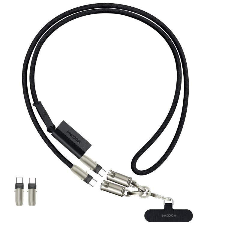 كابل شحن متعدد الوظائف Type-C إلى Type-C مع حزام هاتف قابل للتعديل من MOCOME W3