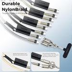 كابل شحن متعدد الوظائف Type-C إلى Type-C مع حزام هاتف قابل للتعديل من MOCOME W3