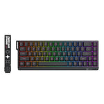 ONIKUMA MT603 لوحة مفاتيح ألعاب مغناطيسية ثلاثية الوضع مع 68 مفتاح RGB، MT603
