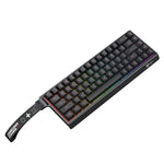 ONIKUMA MT603 لوحة مفاتيح ألعاب مغناطيسية ثلاثية الوضع مع 68 مفتاح RGB، MT603