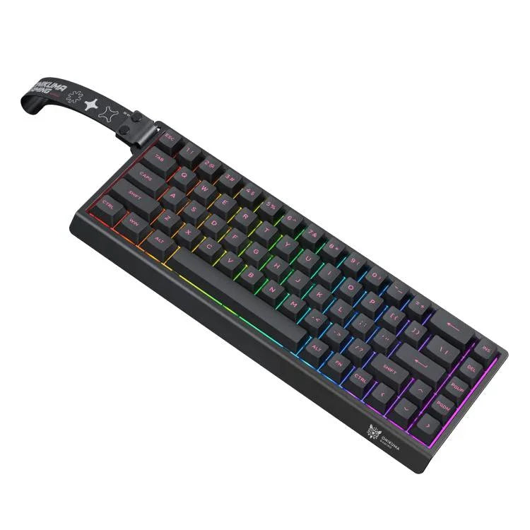 ONIKUMA MT603 لوحة مفاتيح ألعاب مغناطيسية ثلاثية الوضع مع 68 مفتاح RGB، MT603